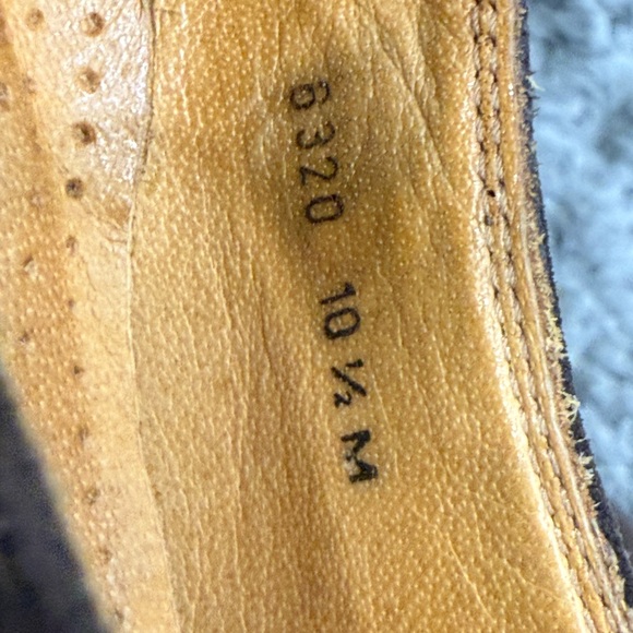 Mercanti Fiorentini Dress Shoes Mens Size 10.5 Brown Leather Made Italy - Picture 11 of 12